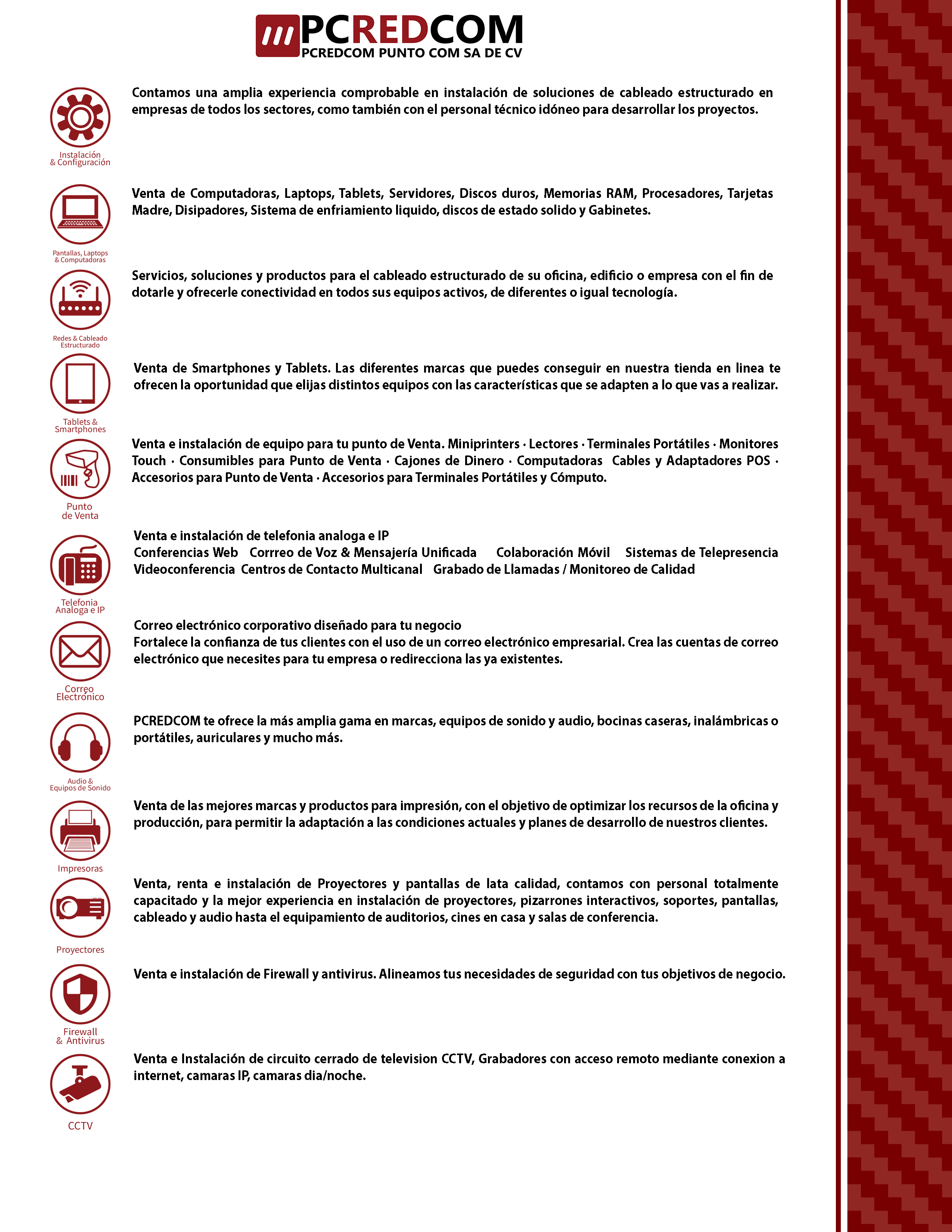 Servicios de soporte técnico